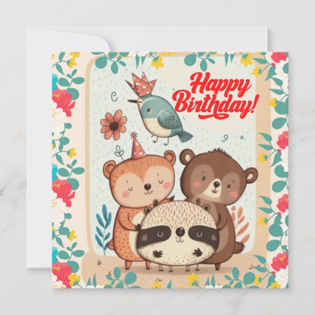 Bonne carte d'anniversaire (Devant)