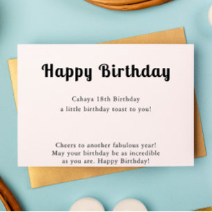 Bonne carte d'anniversaire