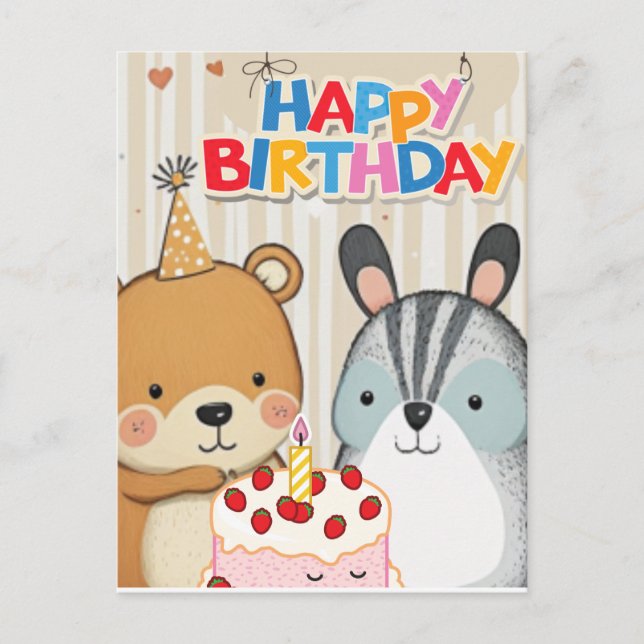 Bonne carte d'anniversaire (Devant)