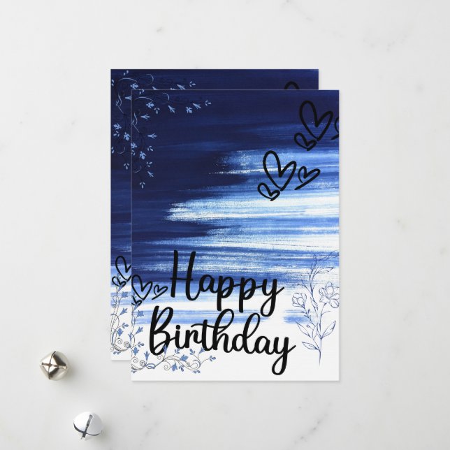 BONNE CARTE D'ANNIVERSAIRE (Devant/Arrière en situation)