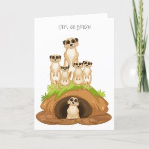 Bonne carte d'anniversaire 6e