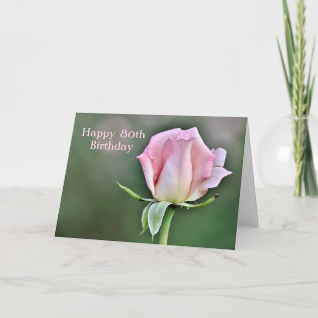 Bonne carte d'anniversaire 80e (Devant)