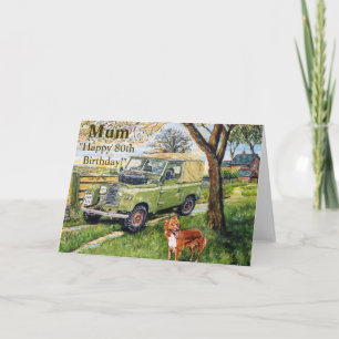 Bonne carte d'anniversaire 80e pour maman