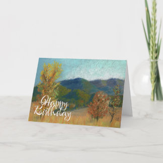 Bonne carte d'anniversaire automne