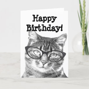 Bonne carte d'anniversaire avec drôle de design de