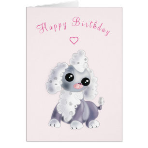 Bonne carte d'anniversaire Baby Puppy - Votre text