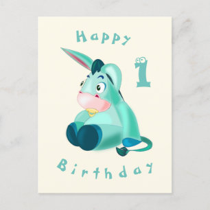 Bonne carte d'anniversaire - Bébé Donkey - Votre â