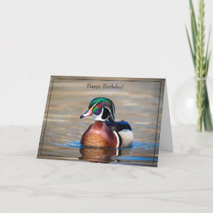 Bonne carte d'anniversaire Bois Canard