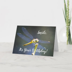 Bonne carte d'anniversaire de libellule