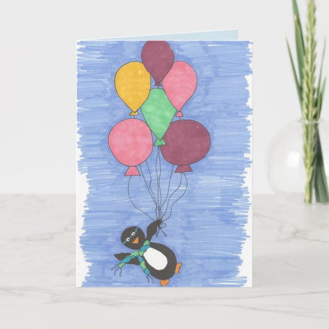 Bonne carte d'anniversaire des ballons (Devant)