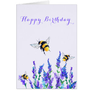 Bonne carte d'anniversaire Fleurs de printemps et 