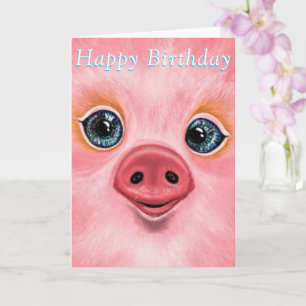 Bonne carte d'anniversaire - Happy Baby Piglet