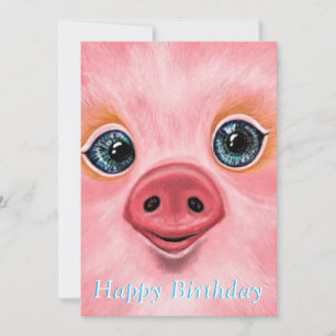 Bonne carte d'anniversaire - Happy Baby Piglet