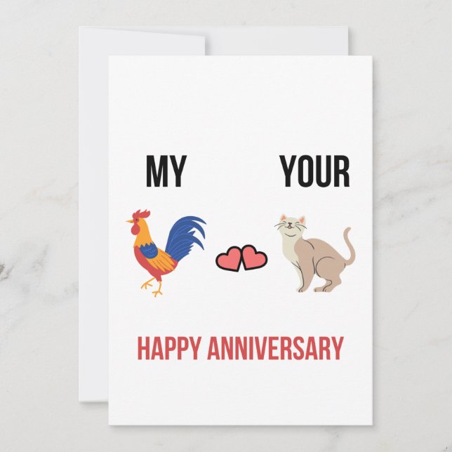 Bonne carte d'anniversaire Mariage (Devant)