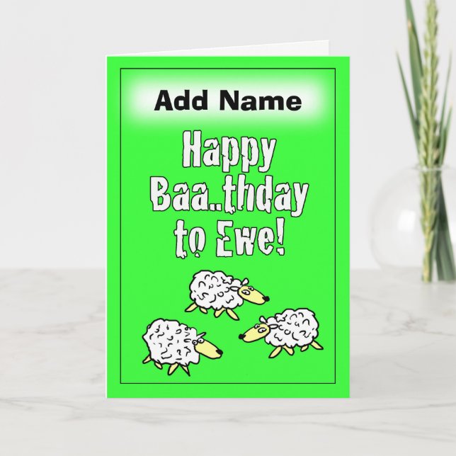 Bonne carte d'anniversaire - Personnalisez l'avant (Devant)