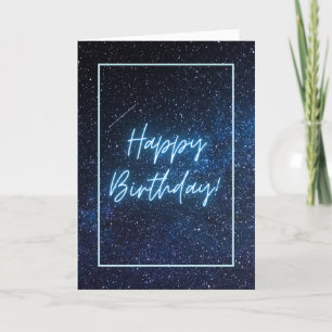 Bonne carte d'anniversaire pliée