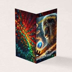 Bonne carte d'anniversaire pliée