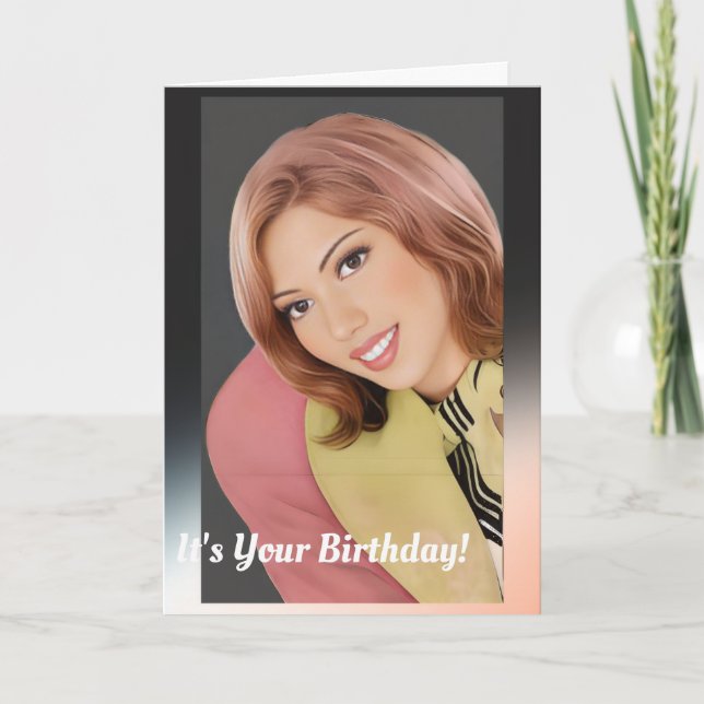 Bonne Carte D'Anniversaire Pour Elle (Devant)