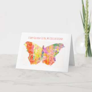 Bonne Carte D'Anniversaire Pour Les Artistes Créat