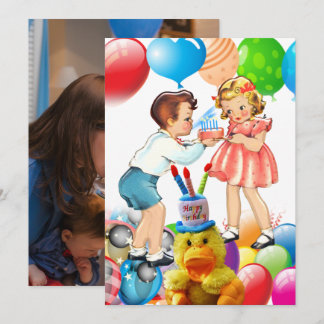 Bonne carte d'anniversaire pour les enfants