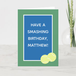 Bonne carte d'anniversaire pour les joueurs de ten