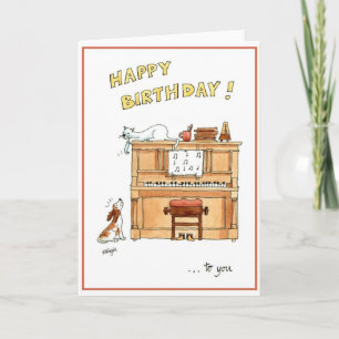 Bonne carte d'anniversaire pour les mélomanes