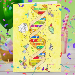 Bonne carte d'anniversaire pour les nerds scientif