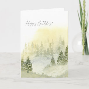 Bonne Carte D'Anniversaire Pour Lui, Montagnes Mis