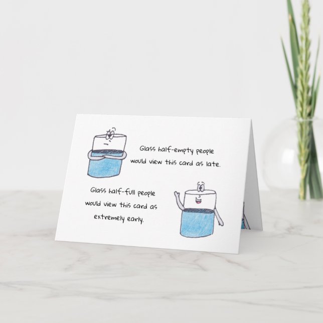 Bonne carte d'anniversaire tardive (Devant)