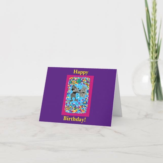 Bonne carte d'anniversaire vierge (Devant)