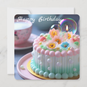 Bonne carte d'appartement d'anniversaire pour les 