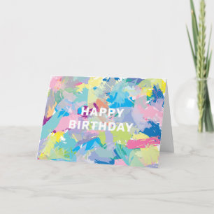 Bonne carte d'art Abstraite pour Anniversaire