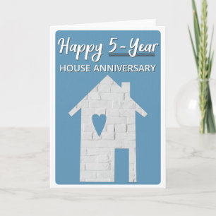 Bonne carte de 5 ans de ménage