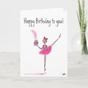 Bonne carte de ballet d'anniversaire !
