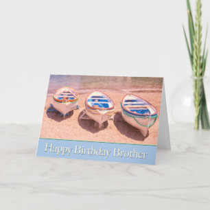 Bonne carte de bateau Brother Row anniversaire