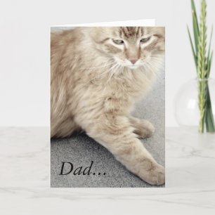 Bonne carte de chat Fête des pères