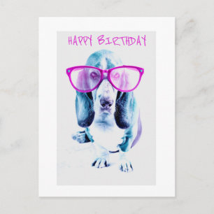 Bonne carte de chien Cool d'anniversaire