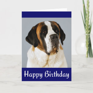 Bonne carte de chien Saint Bernard Puppy