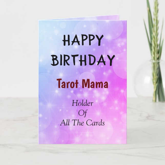Bonne carte de design Tarot Mama anniversaire (Devant)