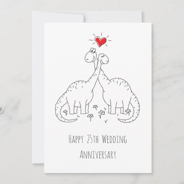 Bonne carte de dinosaures du 25e anniversaire du M (Devant)