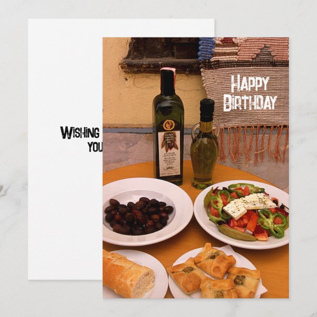 Bonne carte de fête d'anniversaire (Devant / Derrière)