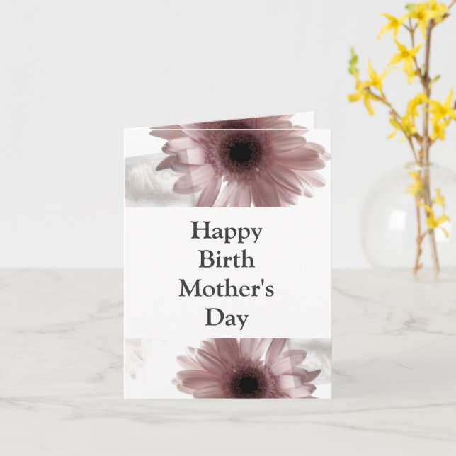 Bonne carte de fête des mères - Fêtes de naissance (Fleur jaune)