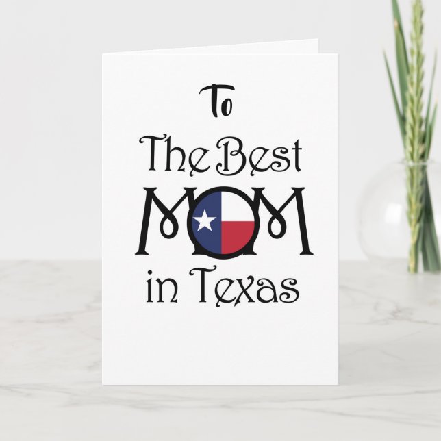 Bonne carte de fête des mères - Meilleur MOM au Te (Devant)