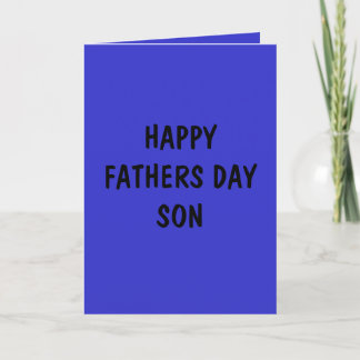 BONNE CARTE DE FÊTE DES PÈRES POUR SON FILS
