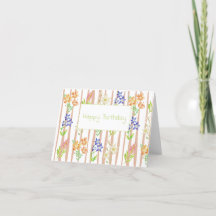 Bonne carte de fleur d'anniversaire