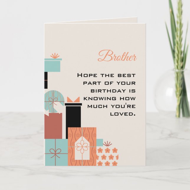 Bonne carte de frère anniversaire (Devant)
