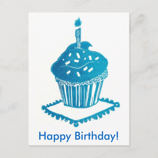 Bonne carte de gâteau d'anniversaire (Devant)