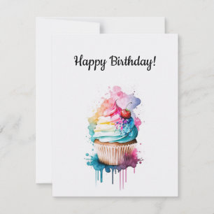 Bonne carte de gâteau d'anniversaire