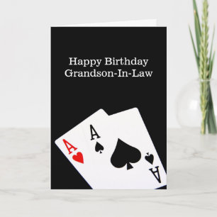 Bonne carte de grand-fils d'anniversaire