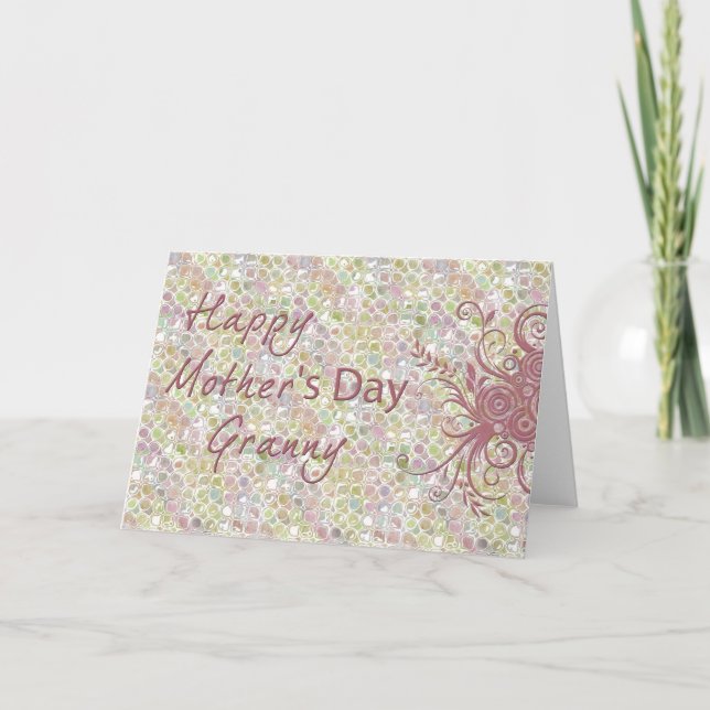 Bonne carte de grand-mère pour la fête des mères (Devant)
